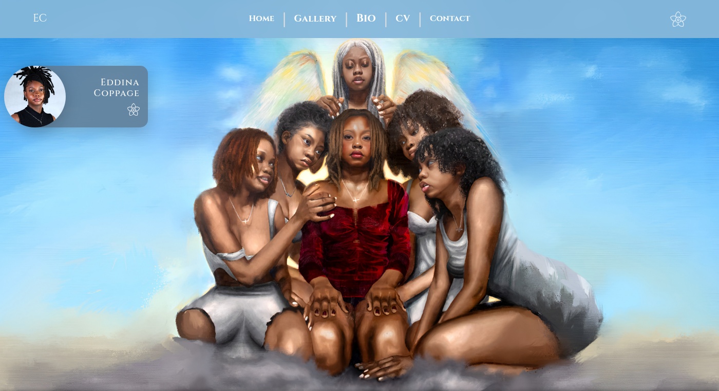 AI for Artist Websites class work example