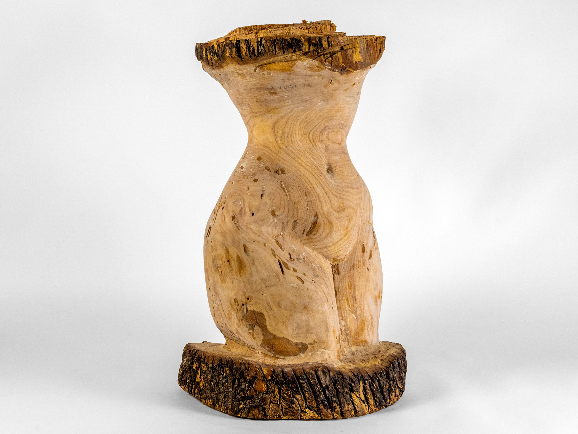 Emhcuot by Hailey Young - Wood carving made from Live Oak