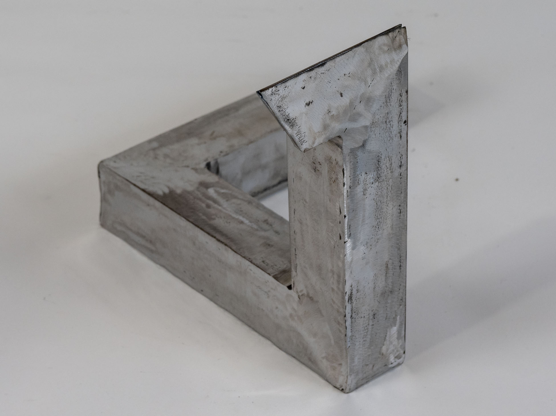 Penrose Triangle by Angelina Petersen - Metal sculpture